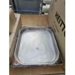 SIX STAINLESS STEEL DISHES