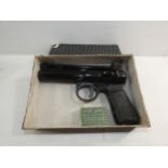 A BOXED WEBLEY JUNIOR MKII 0.177 CALIBRE AIR PISTOL