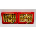 Two vintage boxed Britains hand painted metal-models figurine sets including U.S. Marine Corps