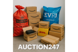 100× Mystery Royal Mail, DHL & Evri Parcels – Mixed Returns & New – Claim Value £3000