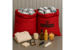 53 X MYSTERY ROYAL MAIL, DHL & EVRI PARCELS – MIXED RETURNS & NEW – CLAIM VALUE £1,325–£1,855