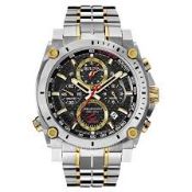 Bulova Precisionist chronograph wristwatch featuring a high-precision quartz