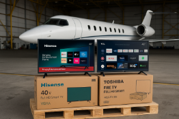 rade 1 TV & Monitor Job Lot containing 9 units, including Smart TVs from Hisense,