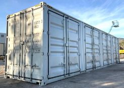 2025 40HQ STORAGE CONTAINER, FRONT FORK POCKETS, 4SIDE DOORS