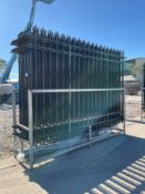 UNUSED FENCE MODEL SK-N20 W/ POST, APPROX 10FT L x 7FT H , APPROX 20PCS FENCE PANELS