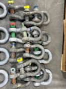 LARGE LOT OF ASSORTED U TYPE SHACKLES