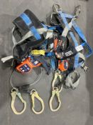 LOT OF ASSORTED SAFETY STRAPS WITH3M NANO-LOK EDGE SELF RETRACTING LIFELINE