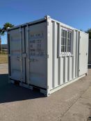 2025 10FT MULTI-USE CONTAINER W/ SIDE DOOR & WINDOW, FORK POCKETS