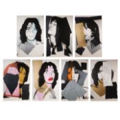 Andy Warhol (1928-1987), 'Mick Jagger' series of 10 offset lithographs, seabird editions 110 x 73.5