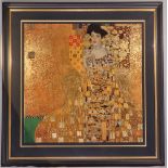 Gustav Klimt 22ct Gold Leaf "Woman in Gold" Silkscreen MINT CONDITION