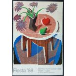 David Hockney RA Original 1988 Exhibition Poster