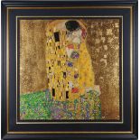 Gustav Klimt Certified 22ct Gold Limited Edition "The Kiss"