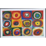 Wassily Kandinsky "Colour Study, Squares and Concentric Circles" Limited Edition. One of only 15 Pub