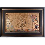 Gustav Klimt 22 Carat Gold Rare Limited Edition "Tree of Life" with Certification