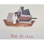 Pablo Picasso "Guitar Verre et Bouteille" Marina Picasso Collection Edition
