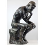 Bronze "The Thinker" (after Rodin) Large Sculpture