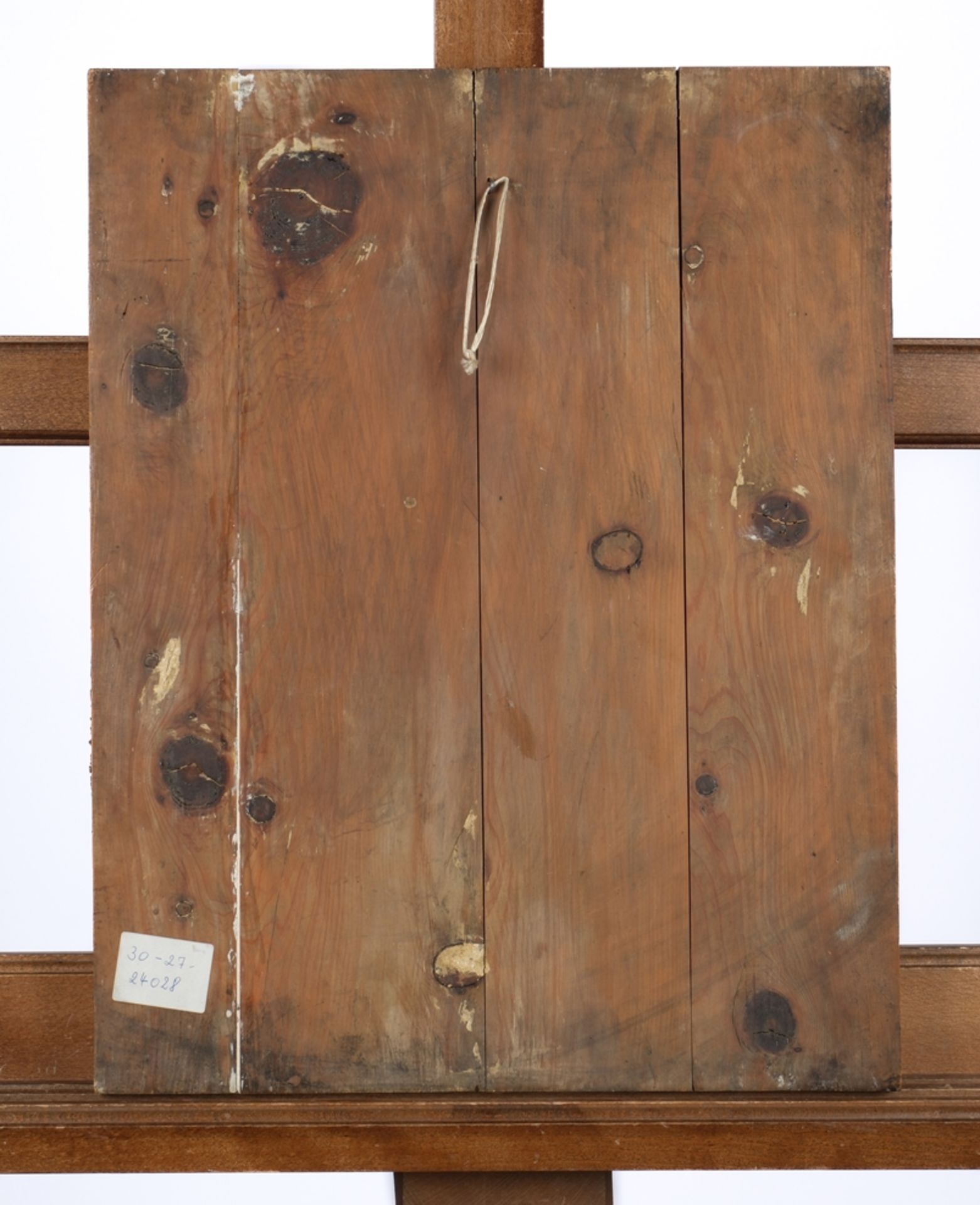 „Sechs Heilige“, Ikone, Nikolaus und St. Paraskewe, mittig Christus Pantokrator auf Wolken und das  - Bild 8 aus 8