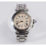 Cartier Pasha "Seatimer", Ref. R4010, Gehäuse in Stahl, drehbare Lünette mit Minutenskalierung, Zif