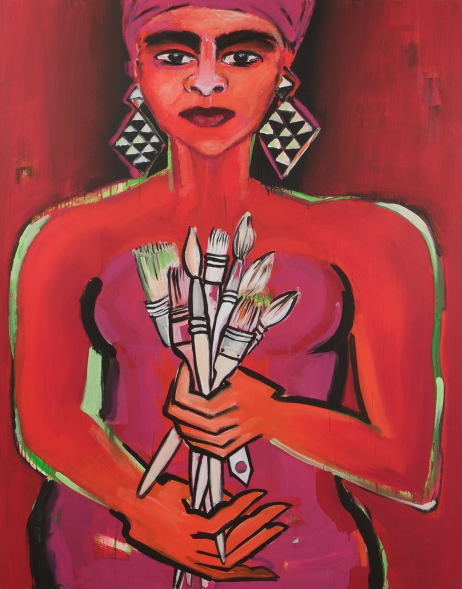 Bach, Elvira (geb.1951 in Neuenhain, Vertreterin der Neuen Wilden, Studium an der Hochschule der Kü