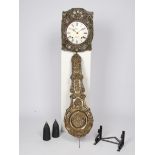 Comtoise, Frankreich, 19. Jh., sign. "Gérand á Veiticul", Prunkpendel, Schlag auf Glocke, zwei Gewi