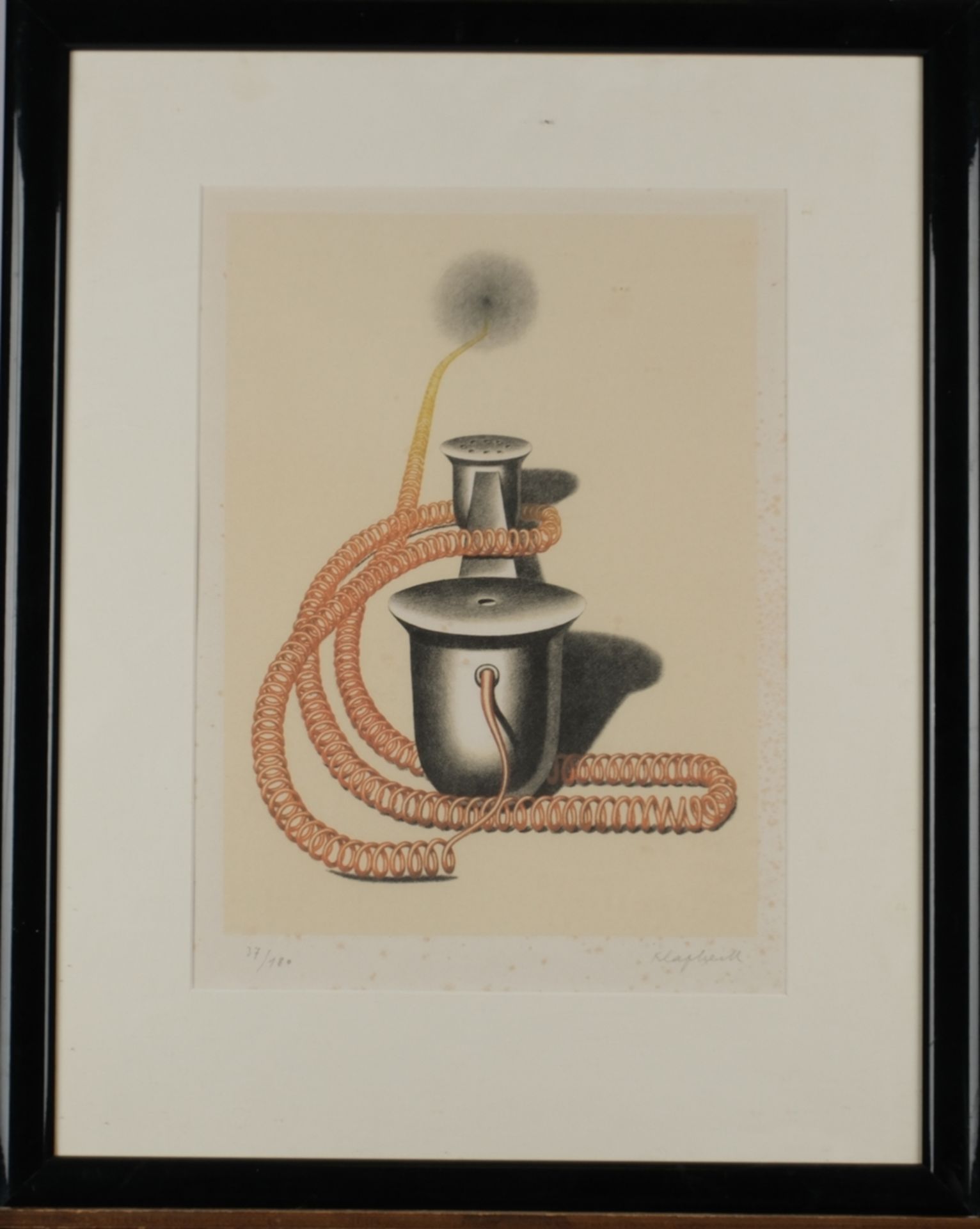 Klapheck, Konrad (1935 Düsseldorf -  2023, deutscher Grafiker, Maler, Künstler und Dozent an der Ku - Bild 2 aus 2