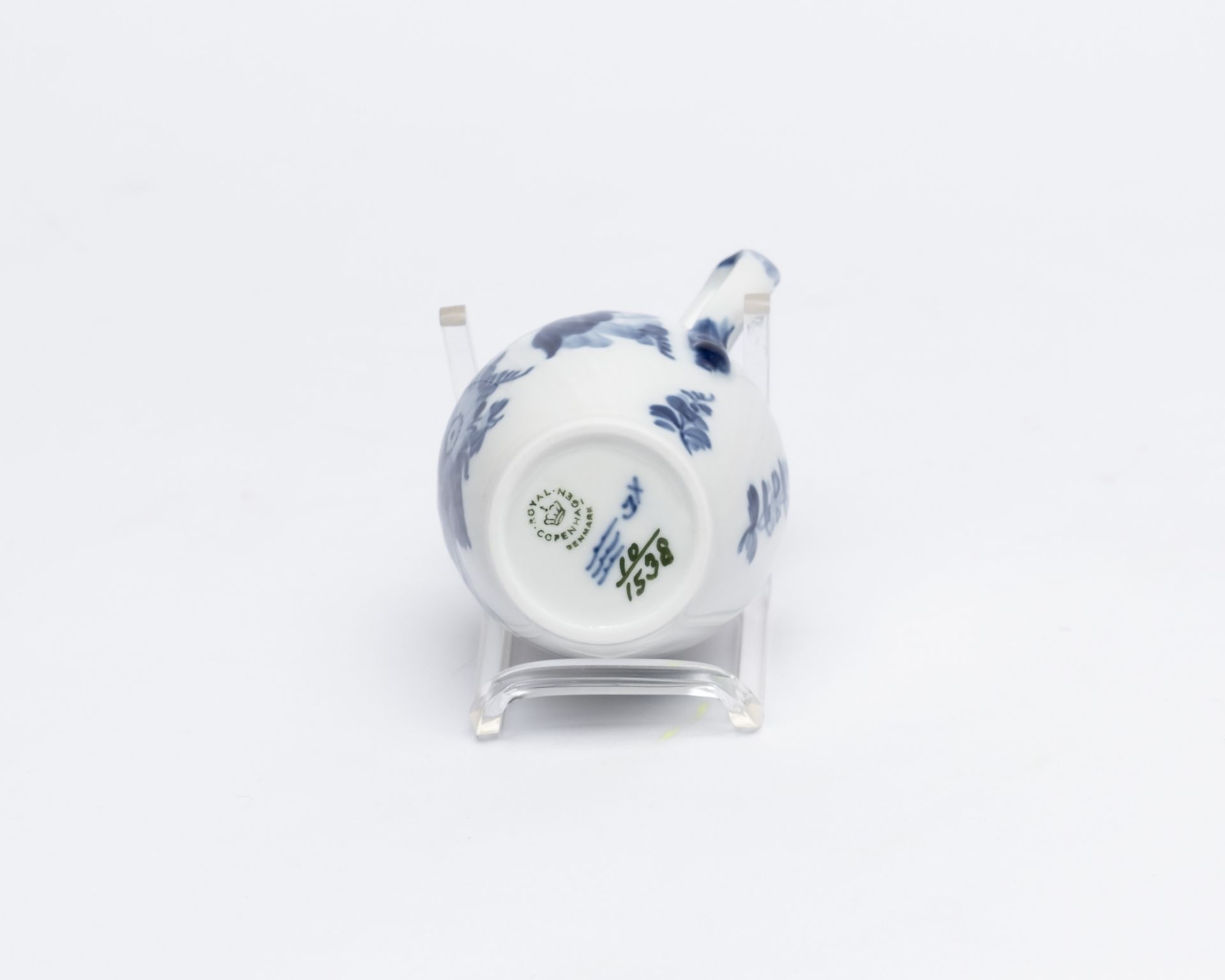 Kaffee- und Teeservice, 60-tlg., Royal Kopenhagen, blaue Blume: Kaffeekanne, Sahnegießer, 12 Kaffee - Bild 16 aus 16