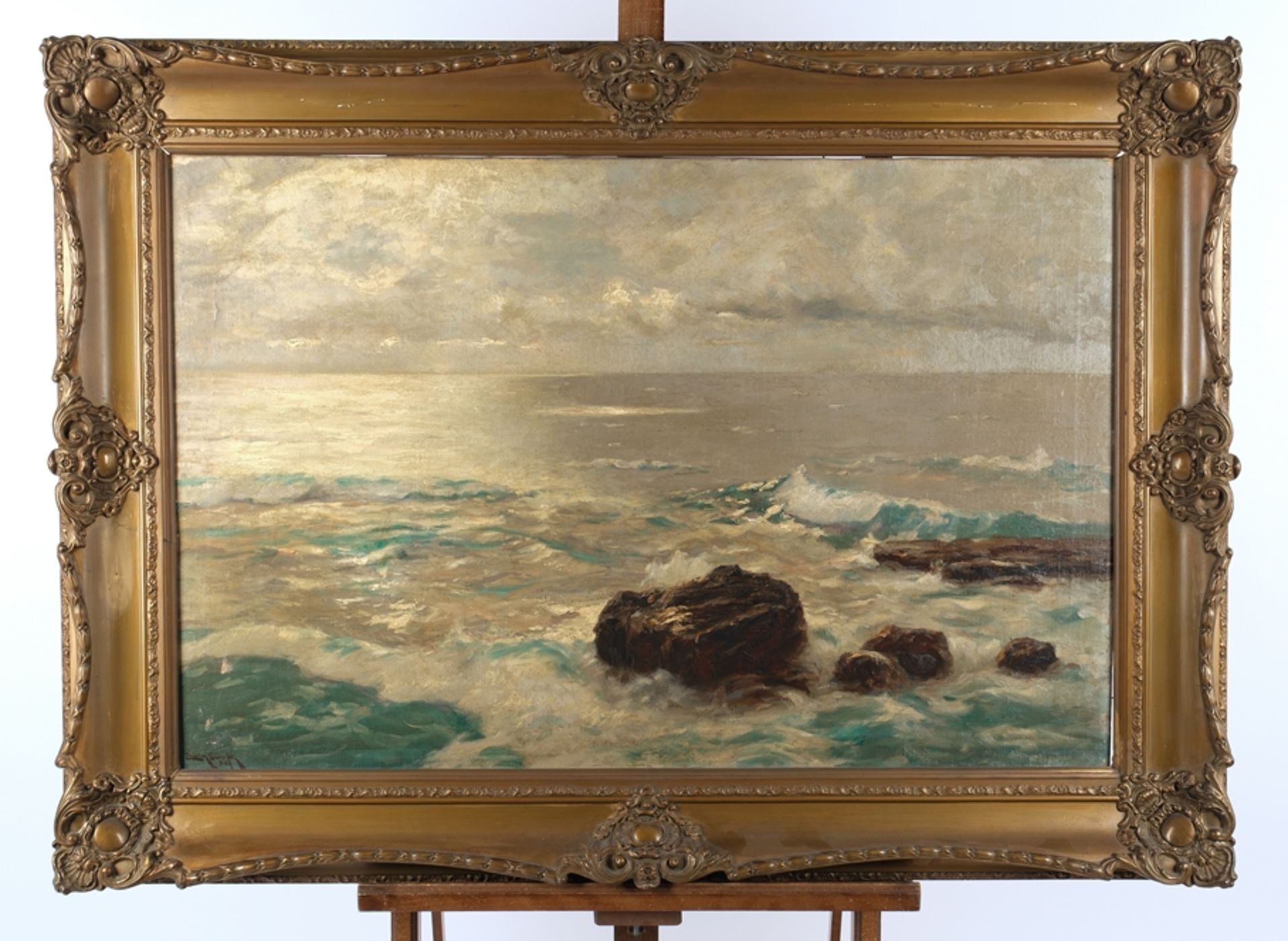 Günther auch Günter, Erwin Carl Wilhelm (1864 Hamburg - 1927 Düsseldorf, deutscher Landschafts- und - Bild 2 aus 5