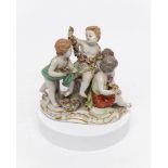 Porzellangruppe, "Allegorie - Der Frühling", Meissen, Schwertermarke, 1. Wahl, Modellnummer 2502, p