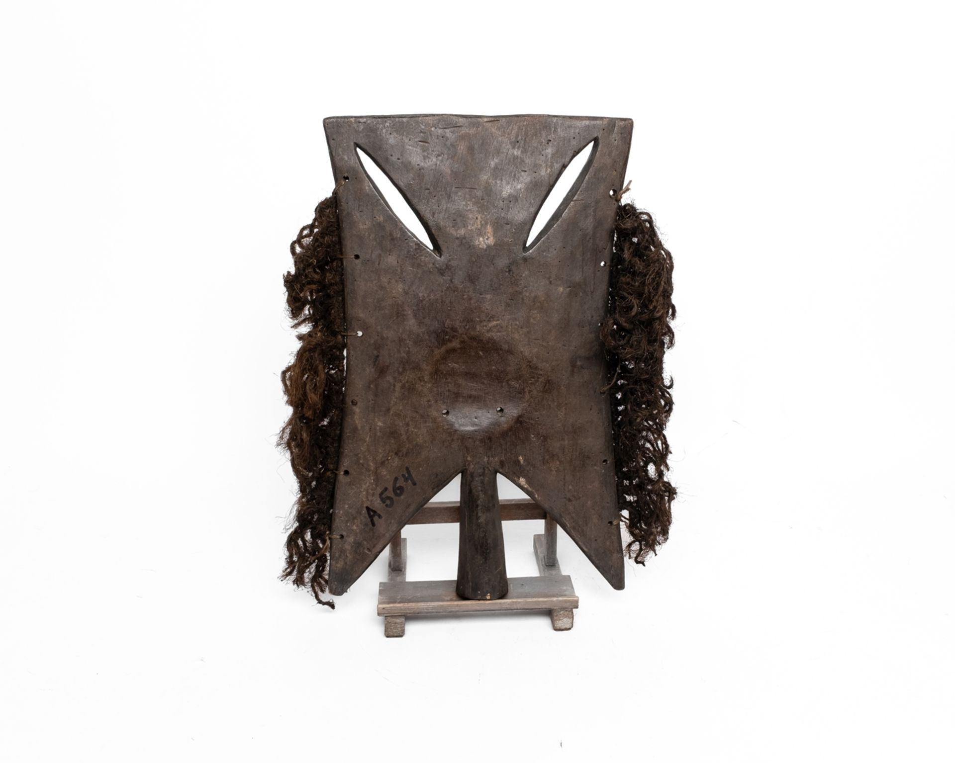 Konvolut 4 Tanzmasken, Baule, Elfenbeinküste, Tusia, Burkina Faso, Afrika, Holz, 3x längliche Gesic - Bild 3 aus 9