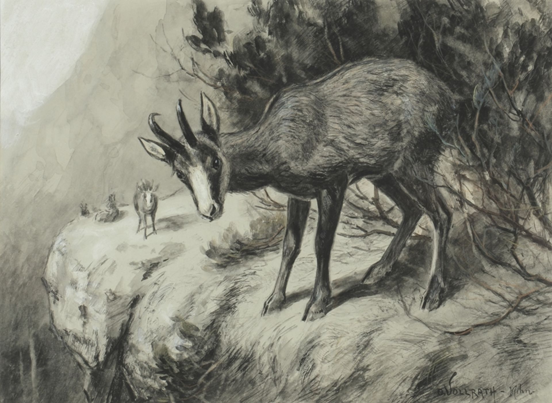 Vollrath, Otto (Saalfeld 1856 - 1912, Maler der Weimarer Schule), - Bild 2 aus 13