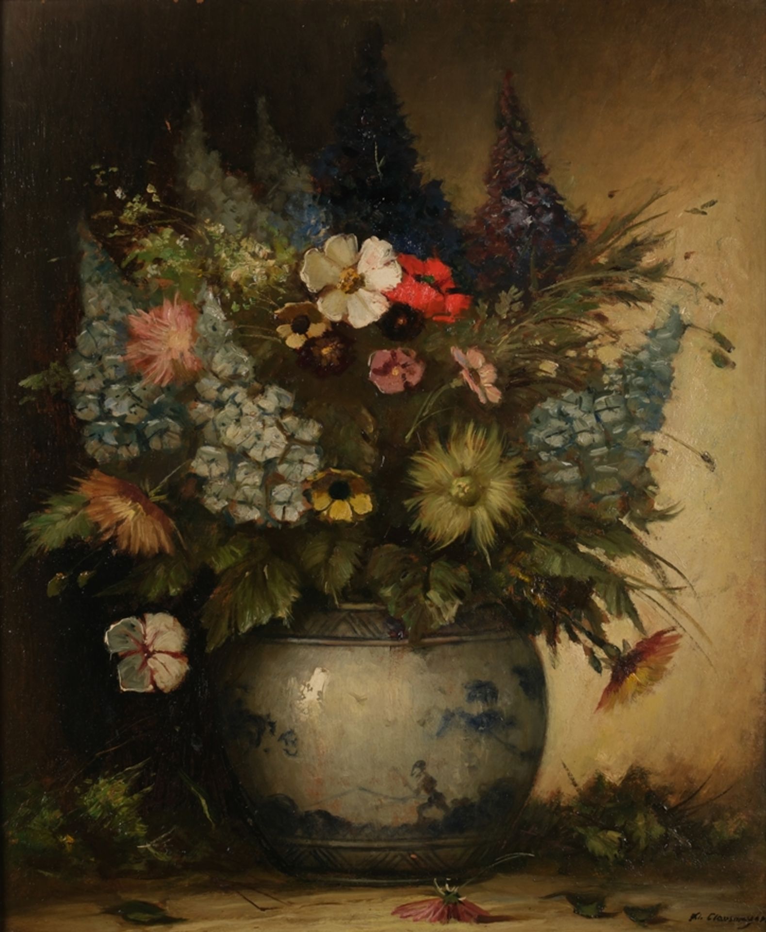 Clausmeyer, Klaus (München 1887 - 1968 Düsseldorf, Düsseldorfer Bildnis-, Stillleben- und Blumenmal