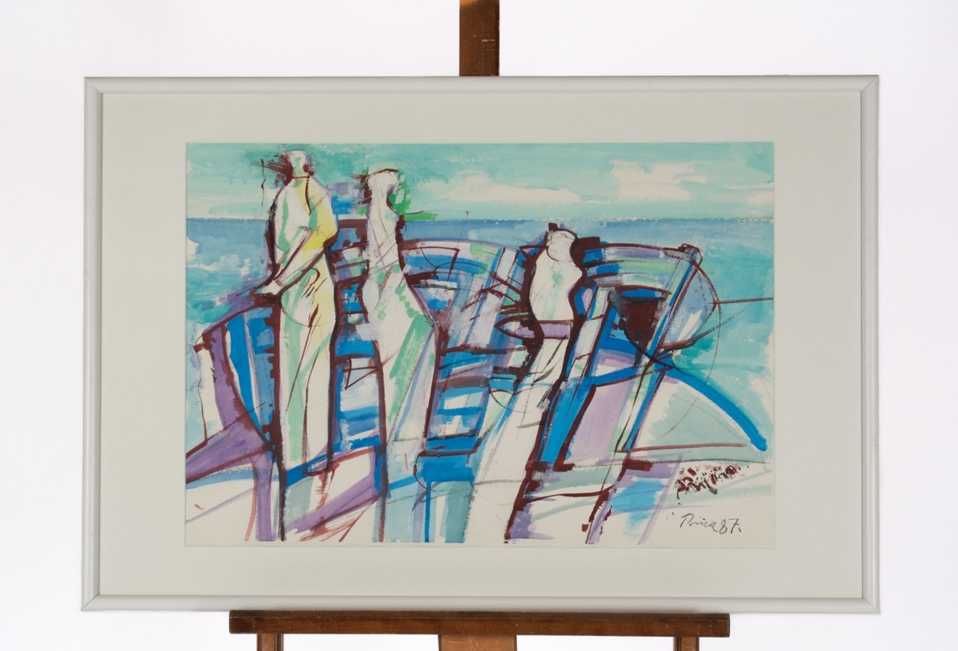 Prica, Zlatko (Pecs 1916- Rijeka 2003, Studium an der Akademie der bildenden Künste Zagreb, war Mit - Bild 2 aus 4