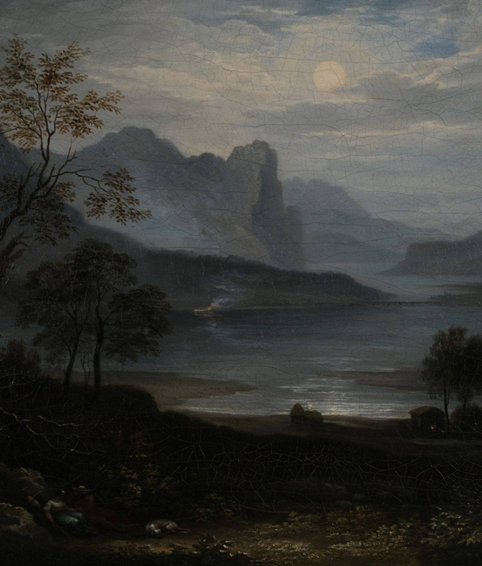 Wallis, George Augustus (1761 Merton - 1847 Florenz, schottischer Landschaftsmaler und Zeichner), - Bild 3 aus 4