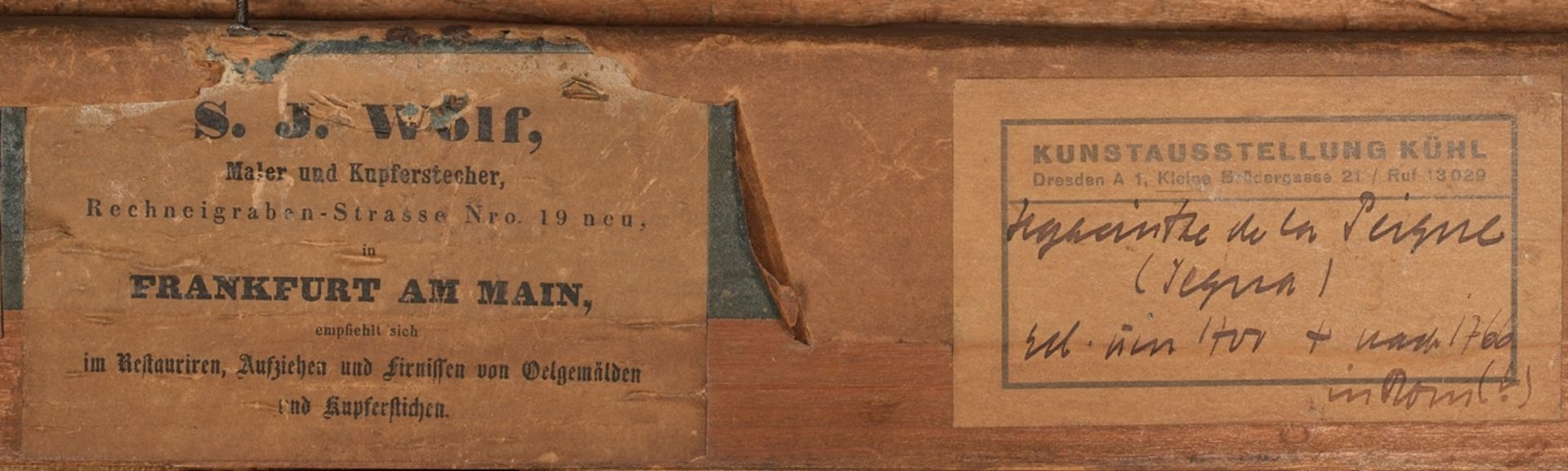 Pegna, Hyacinth de la (1706 Brüssel - 1772 Rom, flämischer Schlachten- und Vedutenmaler), - Bild 7 aus 7