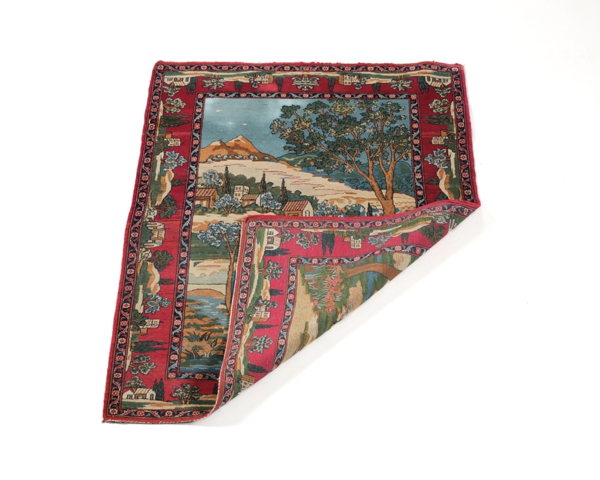 Bilder-Brücke, wohl Iran, ca. 1.50 x 1.05 m - Bild 2 aus 2