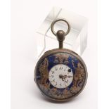 Taschenuhr mit Jacquemart-Figurenautomat und Repetition, wohl Schweiz, um 1800, Scharniergehäuse in