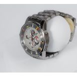 Corum Admiral's Cup "Tide", Ref. 977.630.20, Automatik, Gehäuse und Gliederarmband in Stahl, weißes