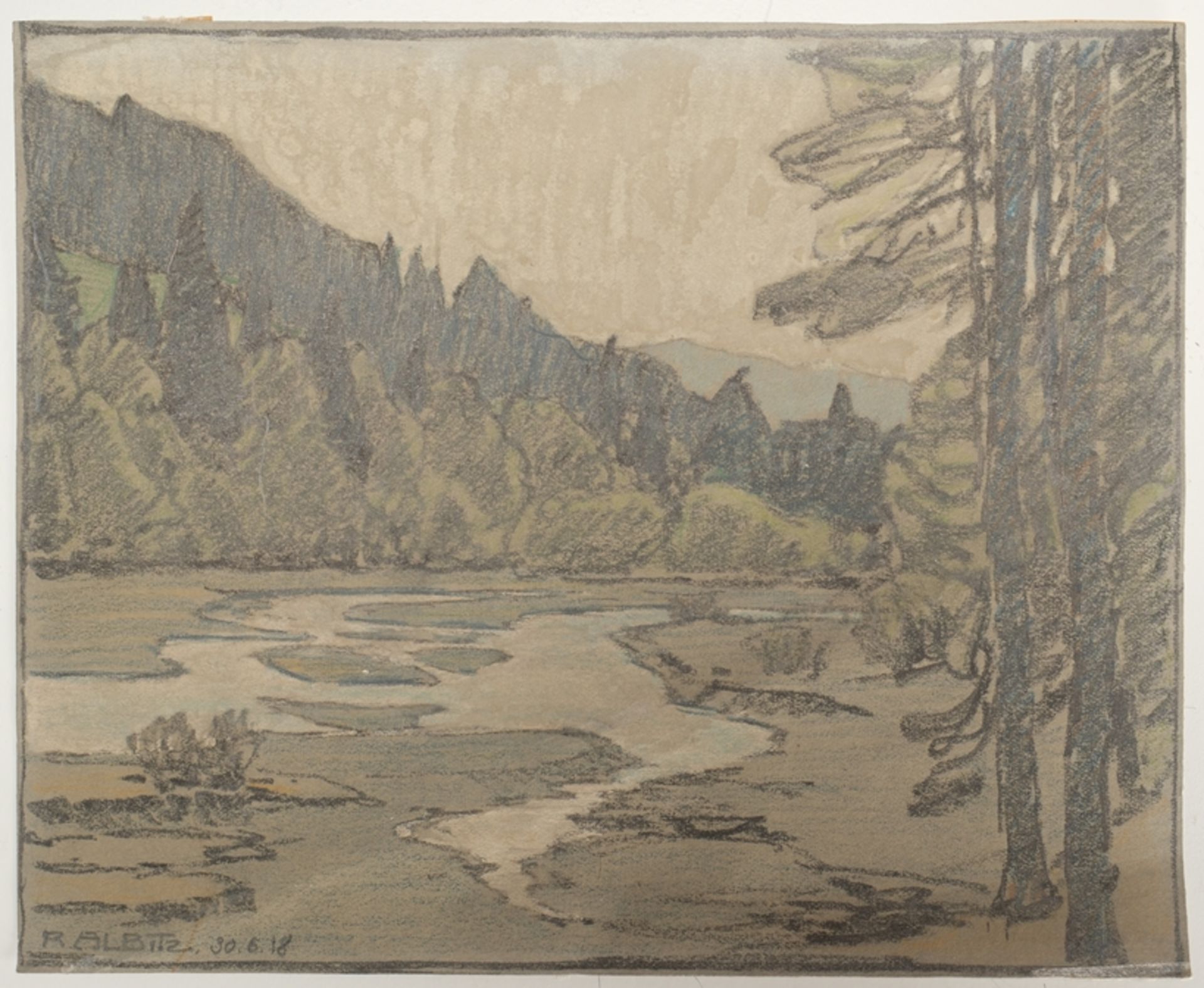 Albitz, Richard (1876 Berlin - 1954 Berlin, Landschaftsmaler), - Bild 2 aus 25