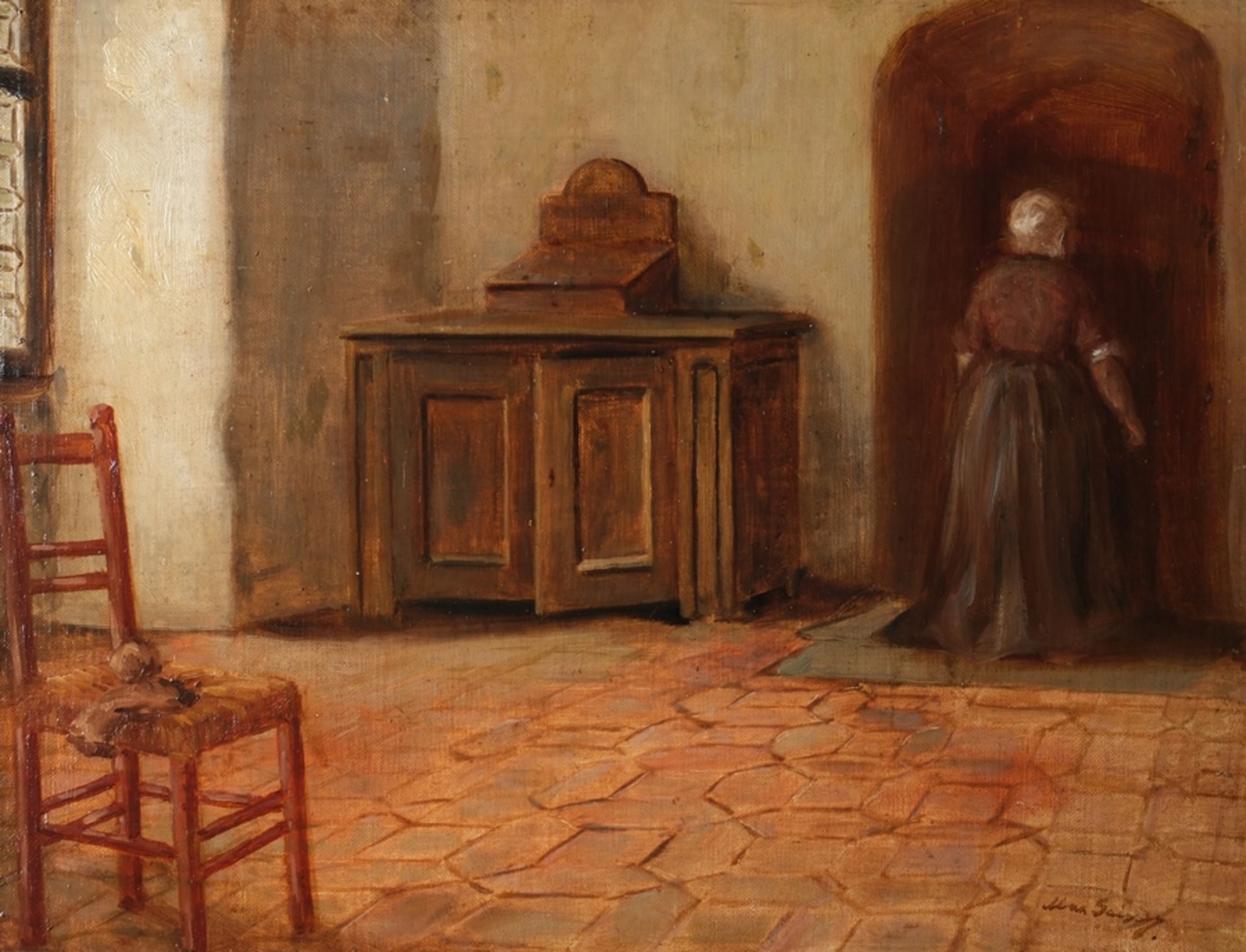 Gaisser, Max (1857Augsburg - 1922 München, in München tätiger Interieur- und Genremaler),