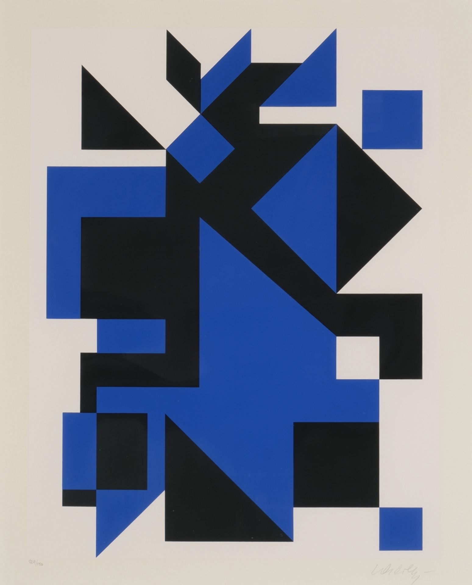 Vasarely, Victor (1908 Pécs - 1997 Annet-sur-Marne, gilt als einer der Mitbegründer der Op-Art und 