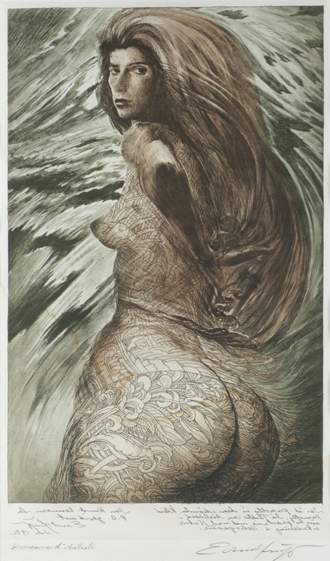 Fuchs, Ernst (1930 Wien - 2015 ebenda, Vertreter der Wiener Schule des "Phantastischen Realismus"), - Bild 3 aus 14