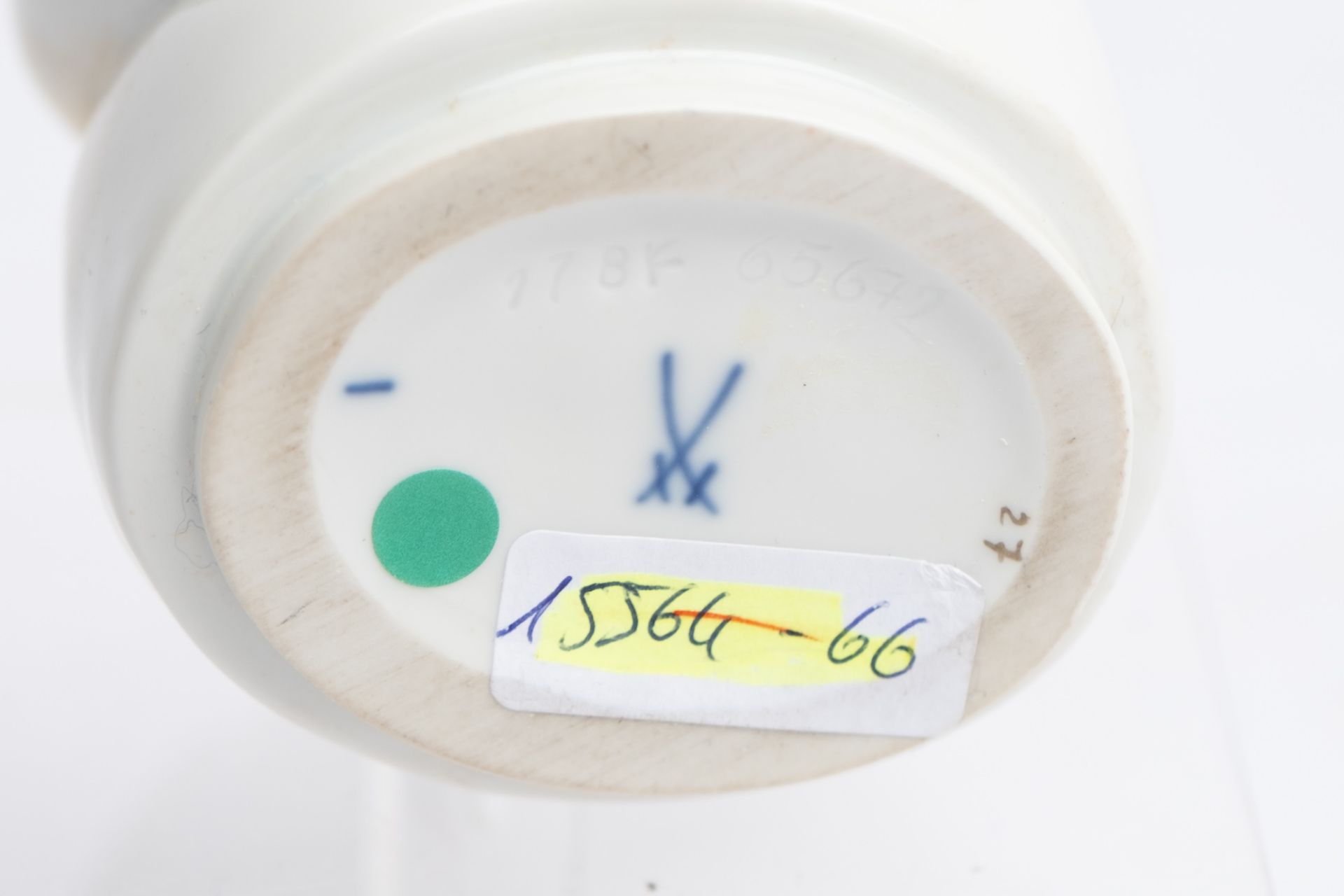 Teedose, "Chinese", Meissen, Schwertermarke, 1. Wahl, Modellnummer 65672, polychrom, Modellentwurf  - Bild 4 aus 4