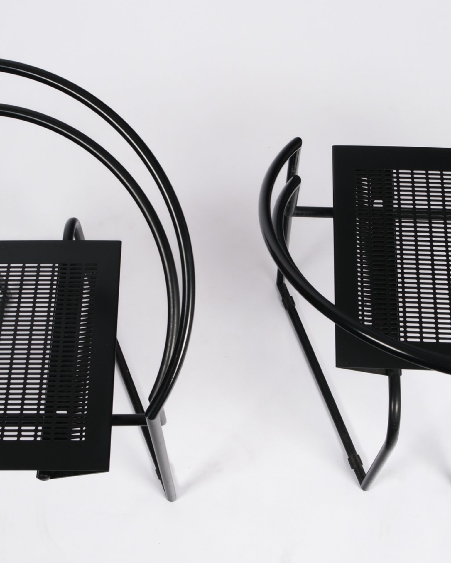 Satz von 5 Stühlen "La Tonda", Entwurf Mario Botta (*1943), Ausführung Alias, Italien, schwarzes St - Bild 4 aus 6