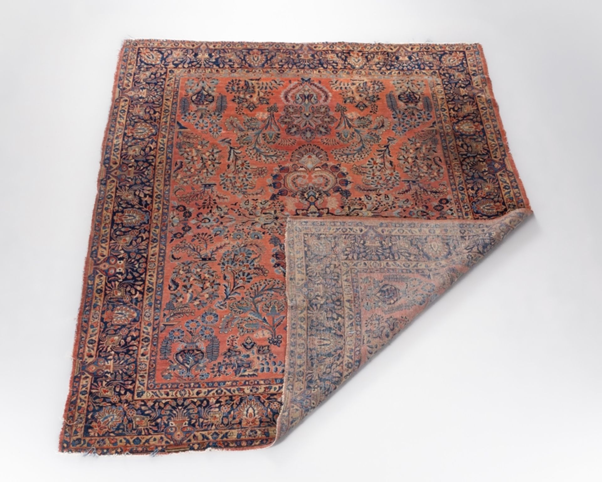 Amerikanischer Sarough, Iran, ca. 2,70 x 3,55 m, Ränder belaufen - Bild 2 aus 2