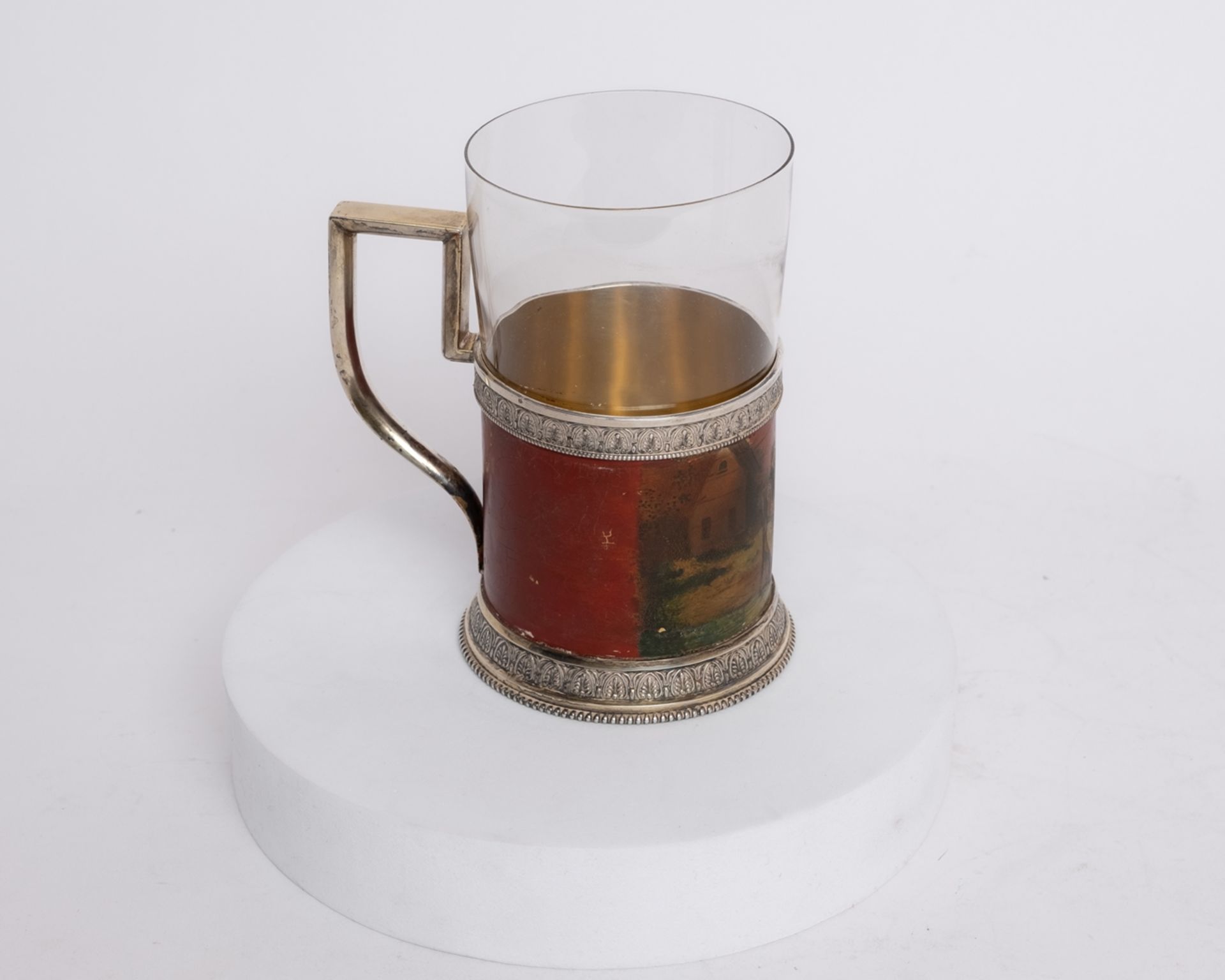 Teeglashalter, Silber, St. Petersburg, 1908-1917, Vasilii Kangin für Ivan Morozov, niederländische  - Bild 3 aus 4