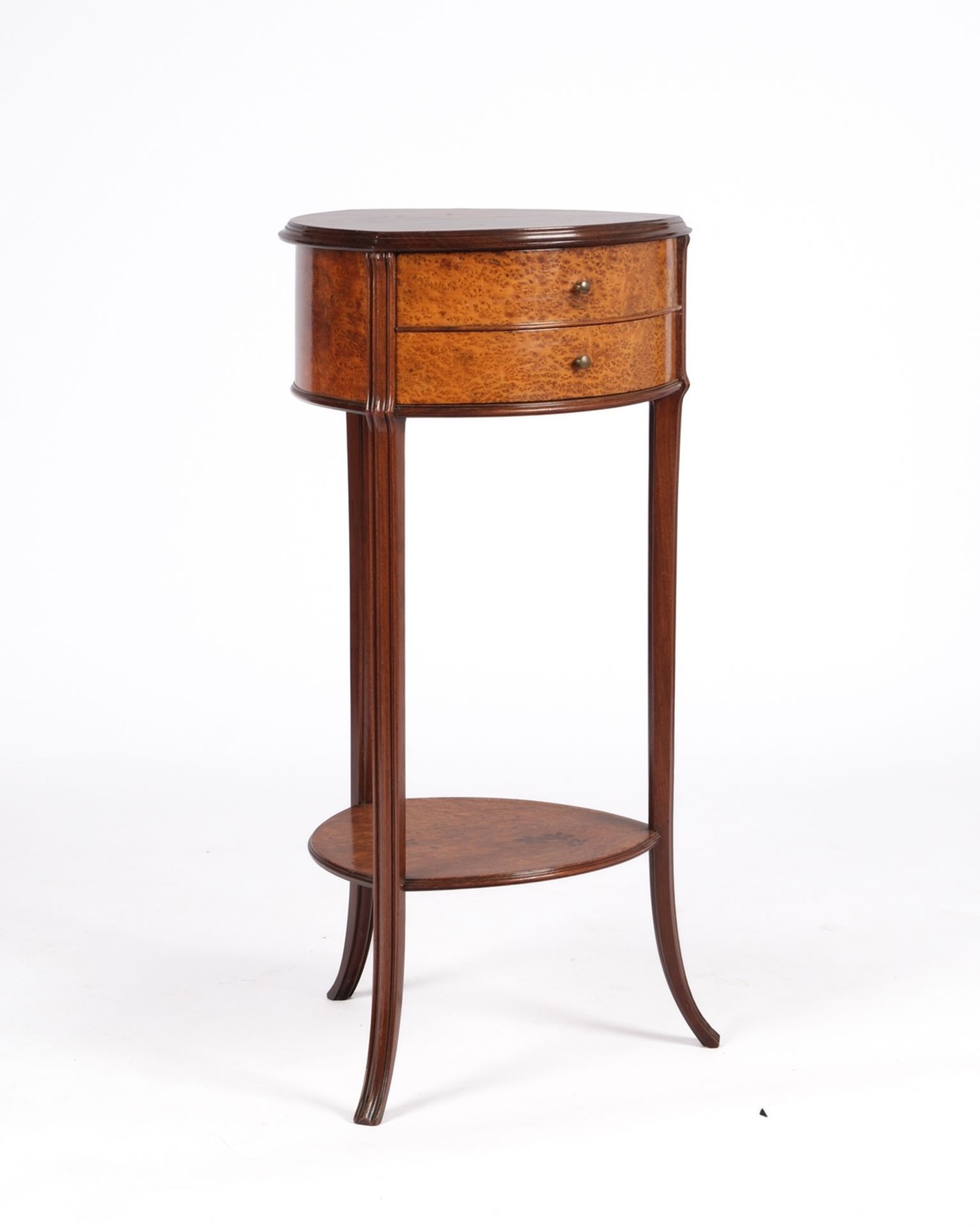 Guéridon von Émile Gallé (1846 - 1904), Jugendstil, Nancy, um 1900, Mahagoni, Vogelaugenahorn und w - Bild 2 aus 6