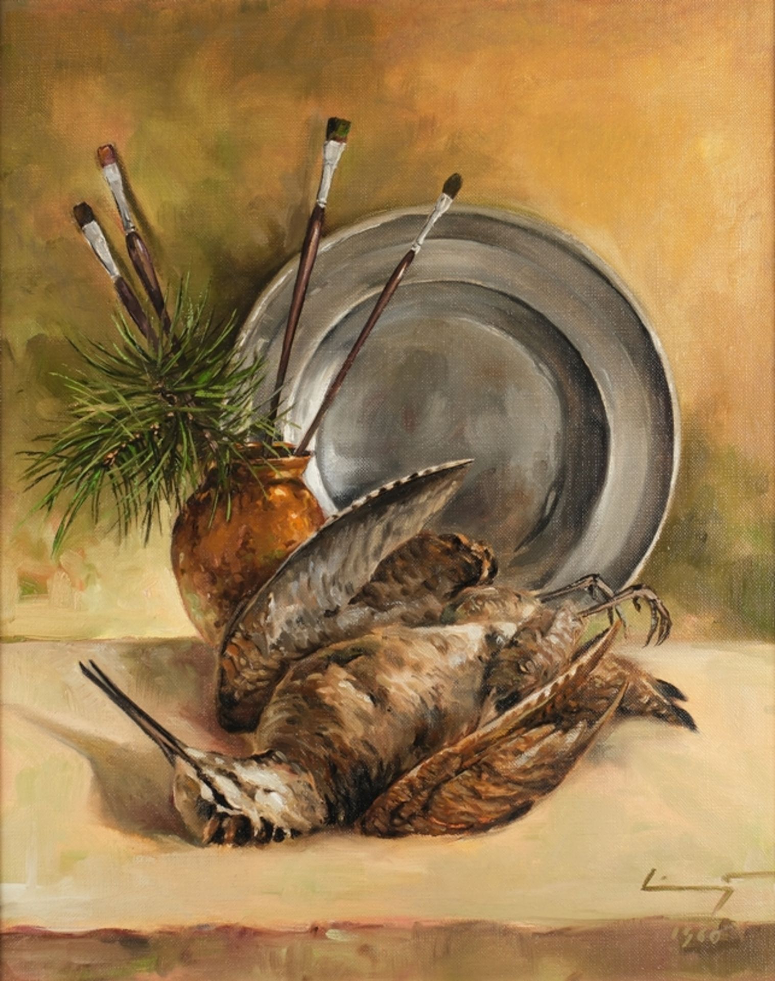 Liederley, Hannes (1912 - 1999, deutscher Maler, Illustrator und Graphiker, Tier- und Jagdmaler),