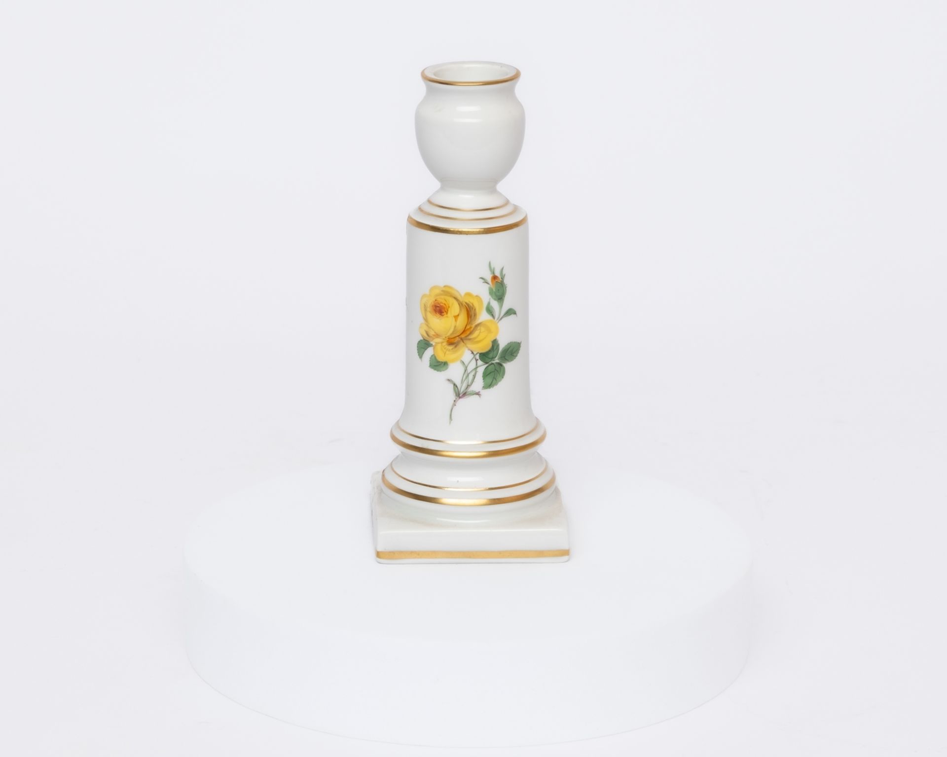 Kaffeeservice, 41-tlg., Meissen, Schwertermarke, 2. Wahl, Blume 1, u.a. gelbe und rote Rose, Goldra - Bild 13 aus 16