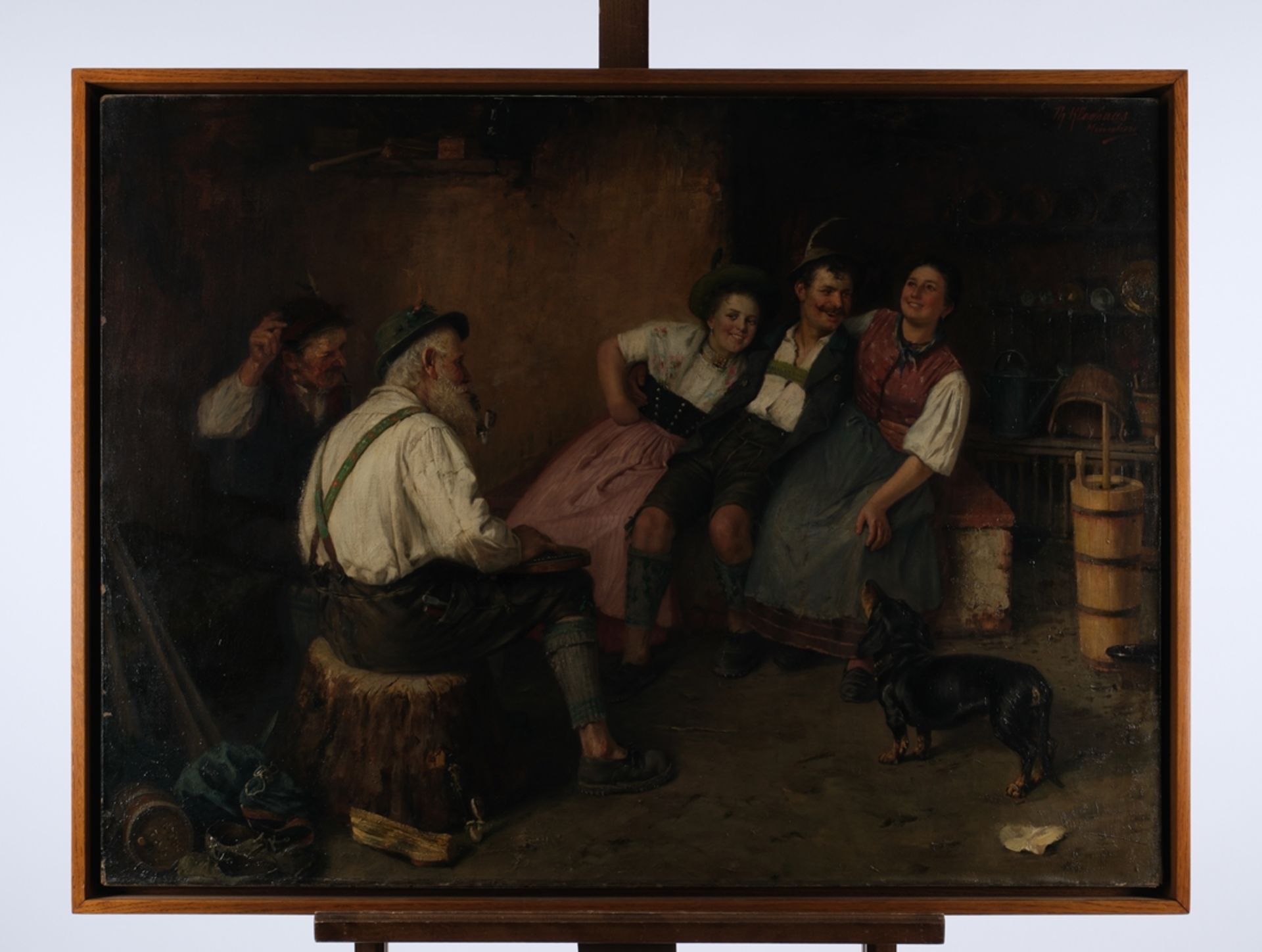 Kleehaas, Theodor (1854 Germersheim - 1929 München, erlernte sein künstlerisches Handwerk in New Yo - Bild 2 aus 7