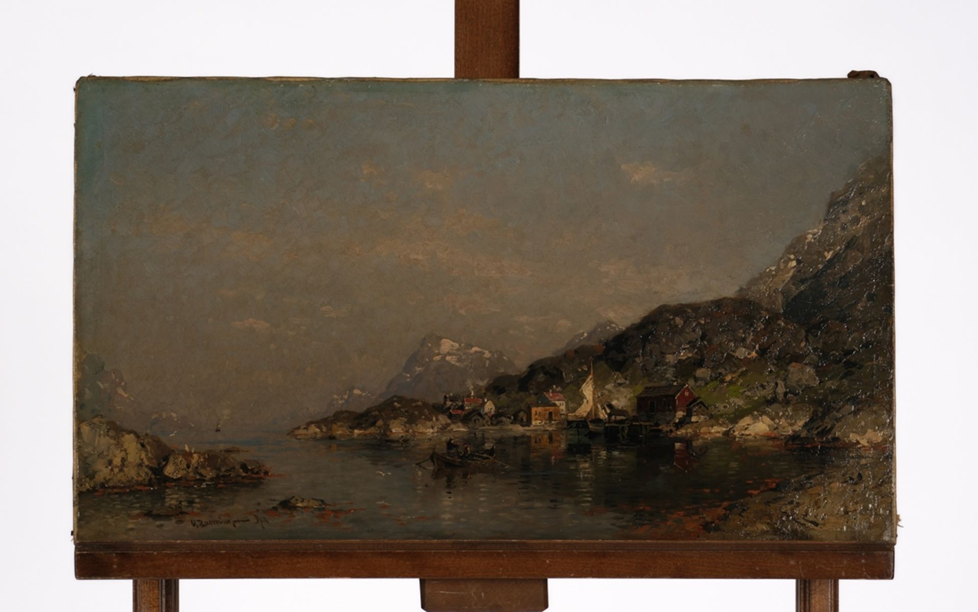 Rasmussen, Georg Anton (1842 Stavanger - 1914 Berlin, norwegischer Landschaftsmaler, Schüler der Dü - Bild 2 aus 6